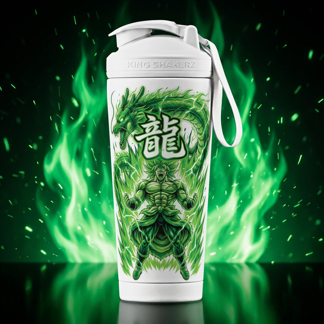 KING SHAKER® AURA – weißer Edelstahl-Shaker mit Farbdruck, Szene